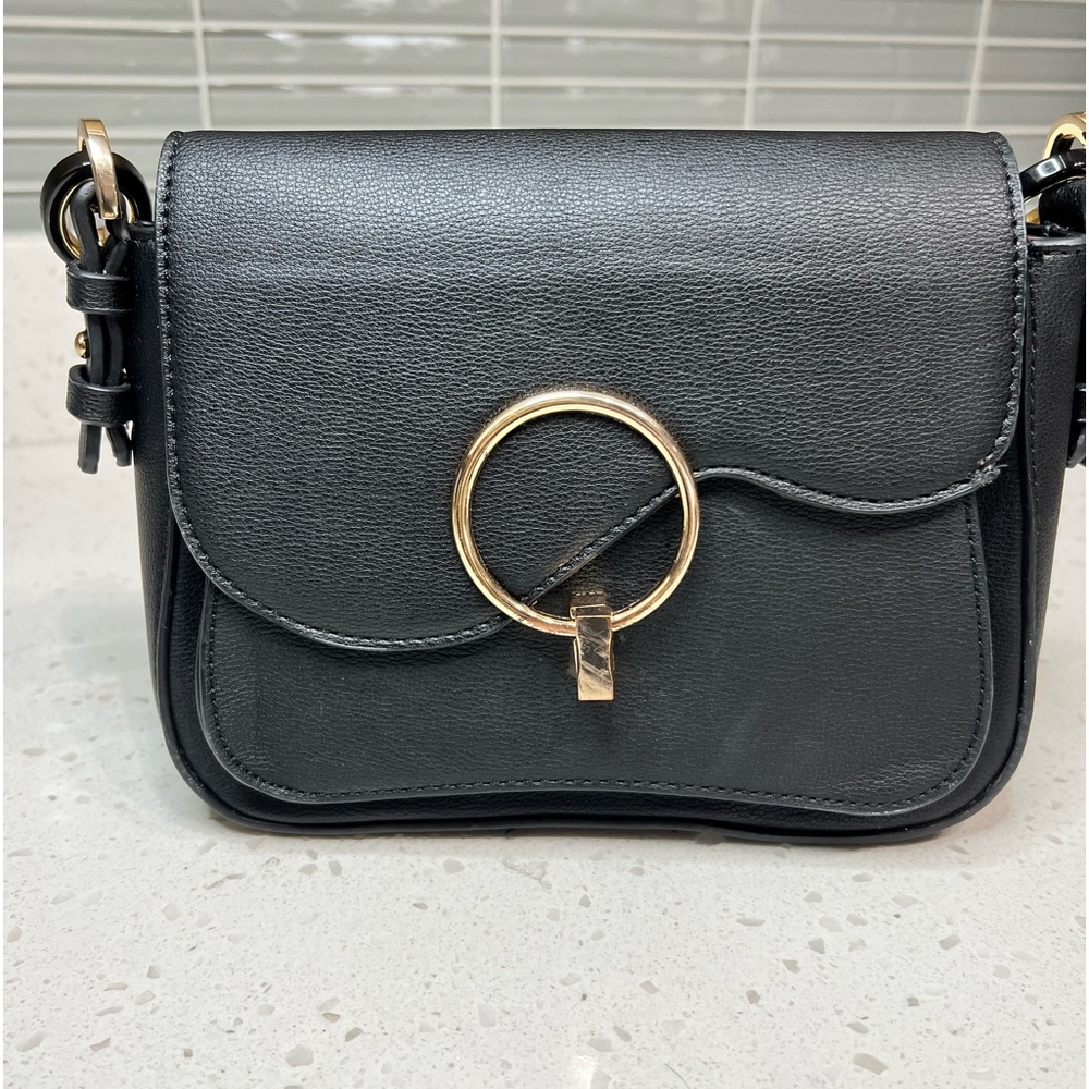 Black Purse with gold hardware